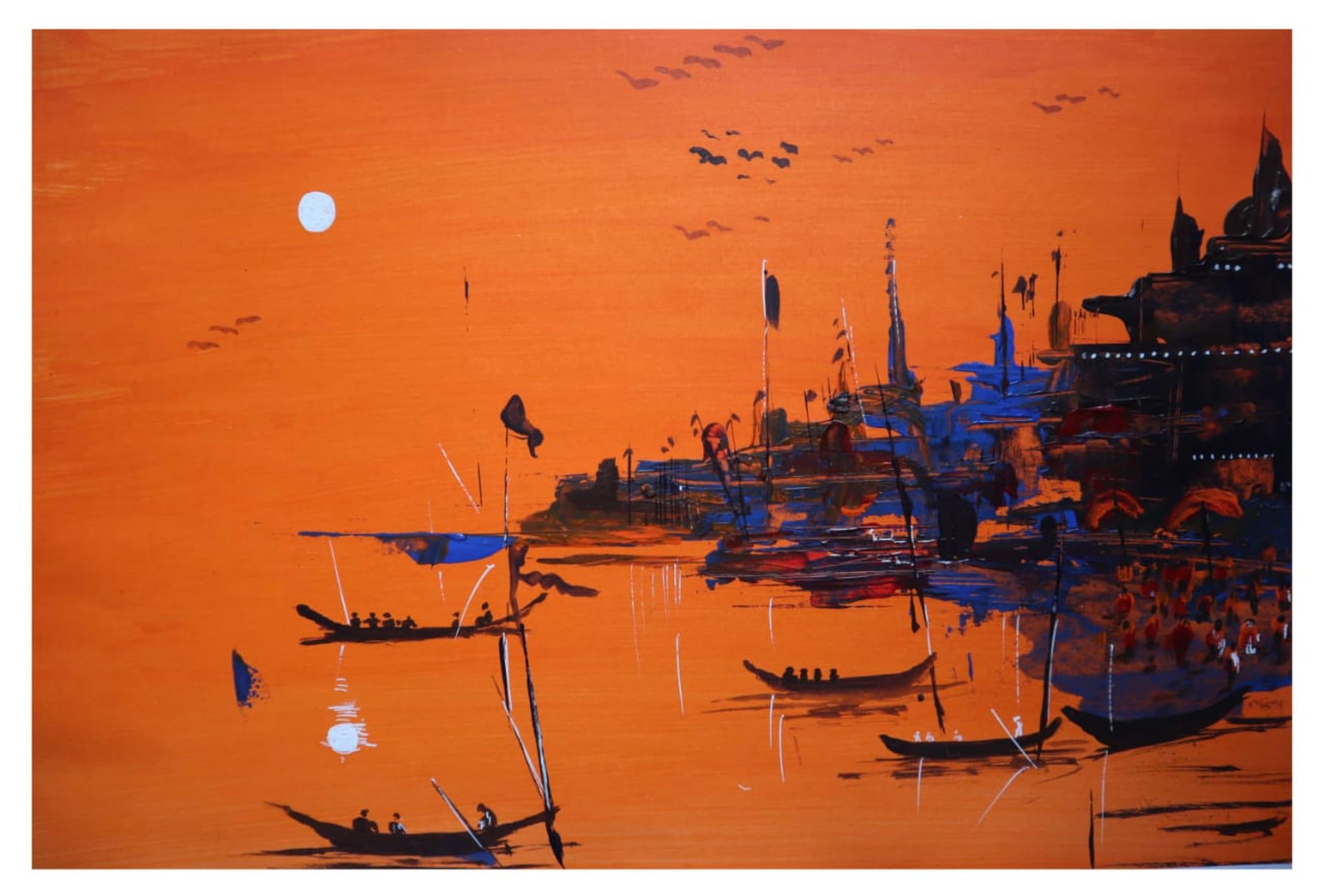 Orange Skies of Varanasi